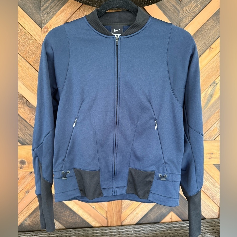 Nike Women's Lab Knit Training NAVY Jacket SIZE Small